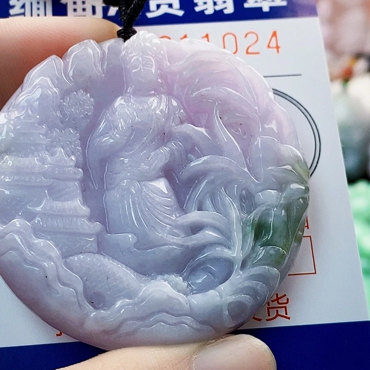 翡翠未镶嵌吊坠(不含链)
