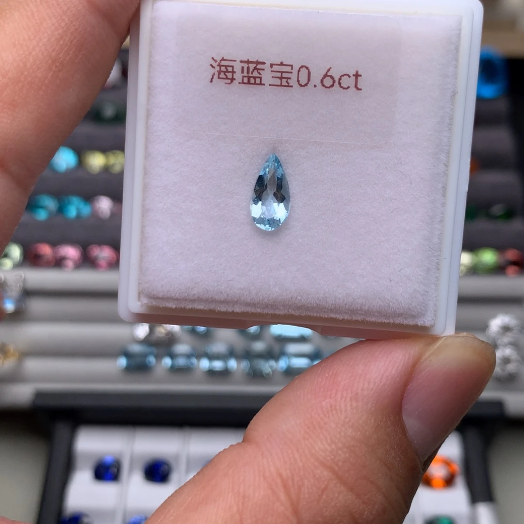 海蓝宝石裸石未镶嵌0.6卡