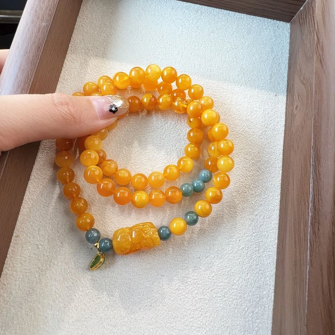 手链蜜蜡未镶嵌蜜蜡7.8mm