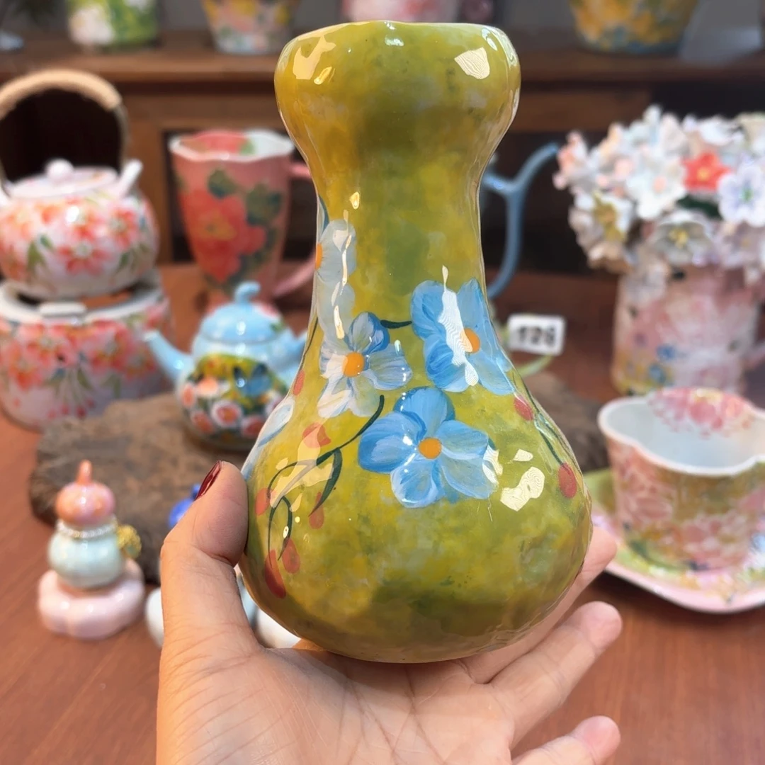 瓷片景德镇手绘高温釉下彩陶瓷茶具