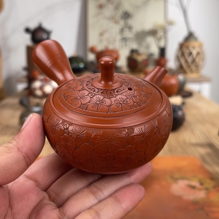 常滑玉龍手作茶壶