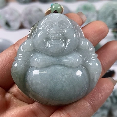 翡翠颈饰未镶嵌大佛福利