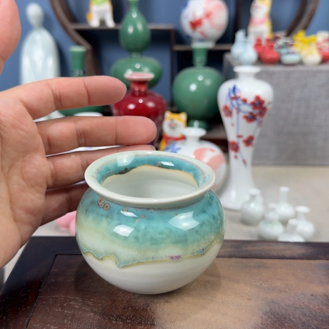 陶瓷手工小花器摆件