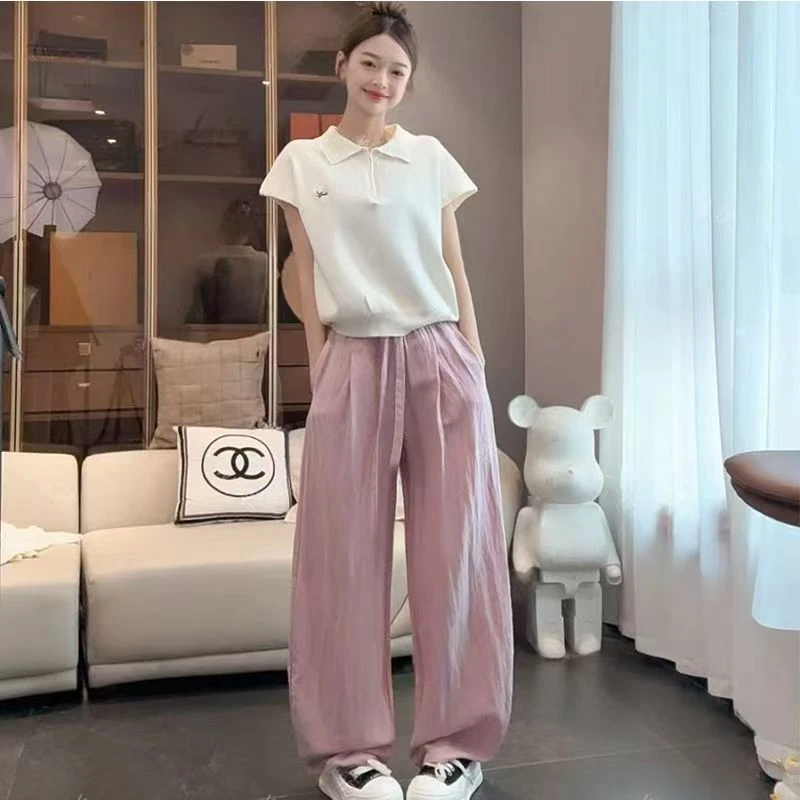 【运费险】天丝亚麻弯刀裤女2025夏季薄款亚麻裤垂感弯刀裤