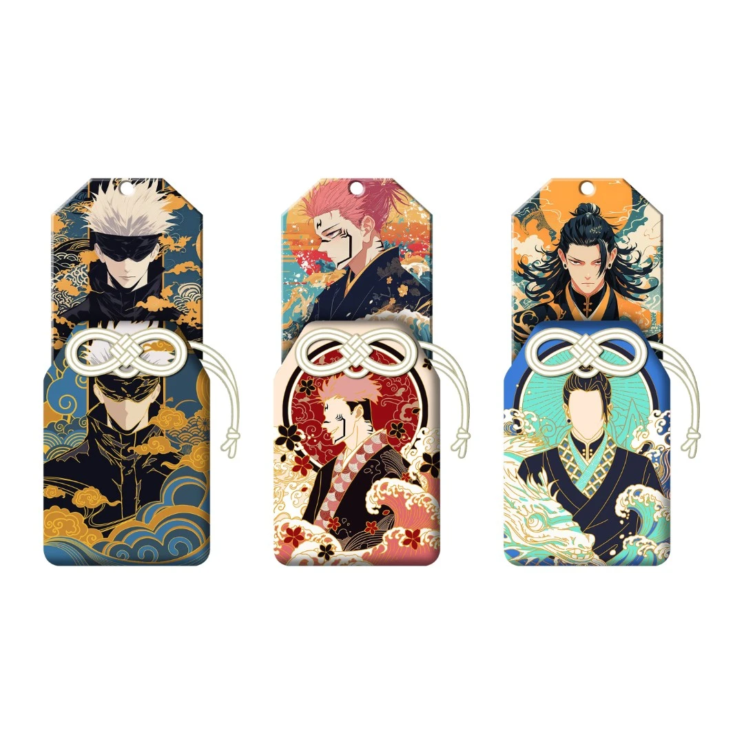 【拆包】国潮玩舍&大白兔潮玩《咒术回战》国风刺绣香薰片盲盒（代拆）