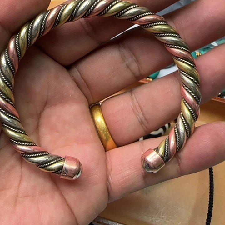 桑杰出品小元素配饰三色手镯