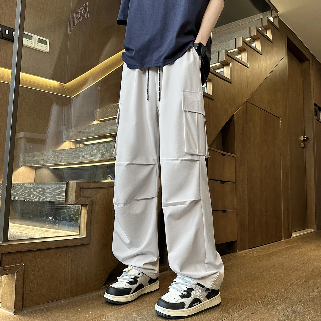 隐匿者休闲裤男2025春季新款潮流百搭美式高街直筒男士工装休闲裤