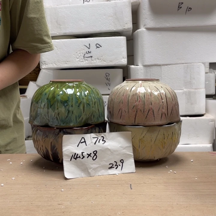 粗陶多肉花盆微瑕713