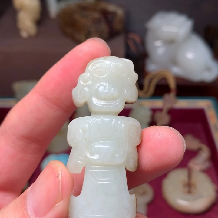 和田玉未镶嵌挂件