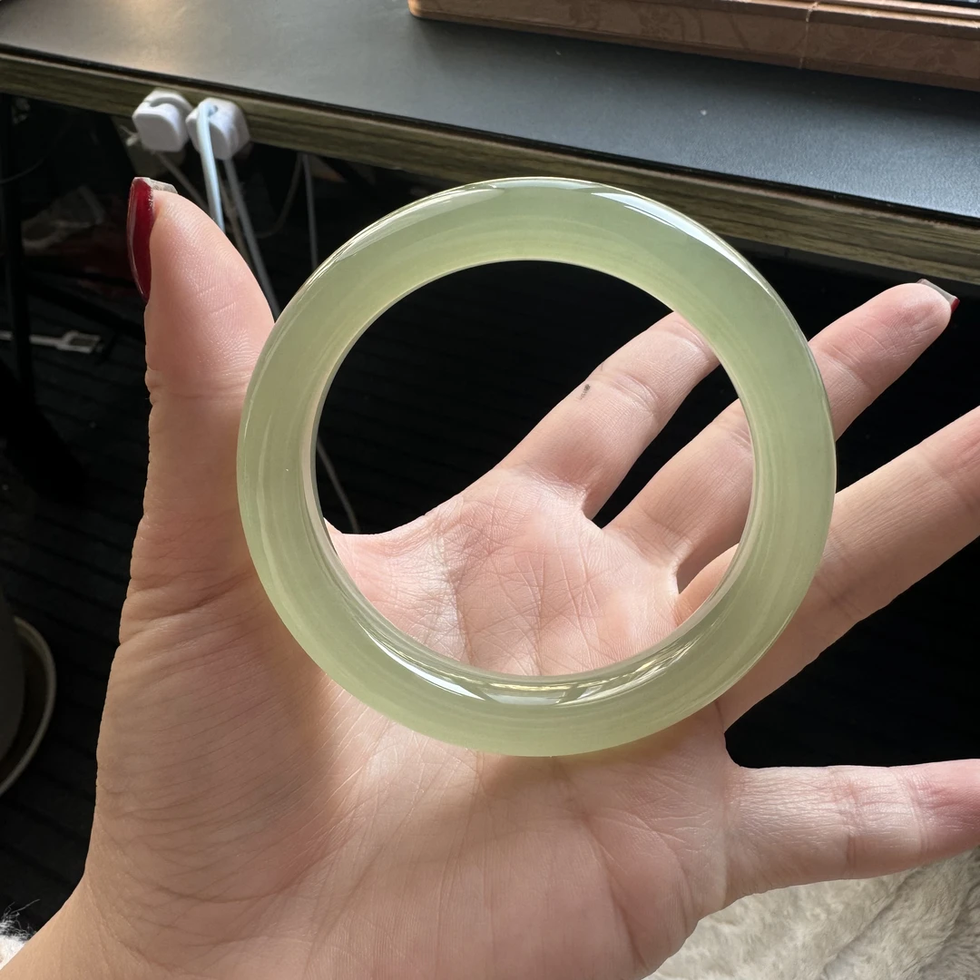 天然和田玉 冰晴水手镯