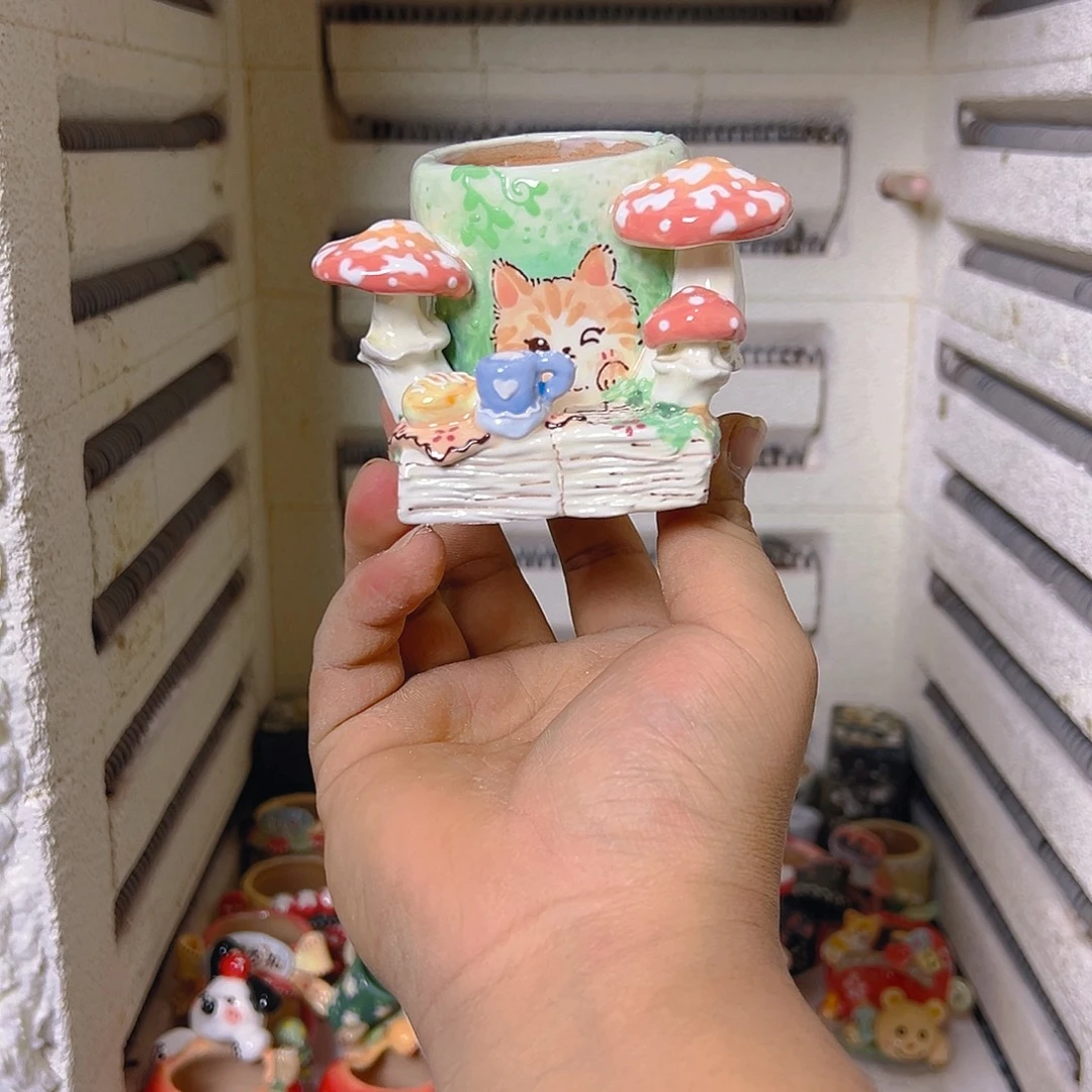 老梧家手工多肉花盆