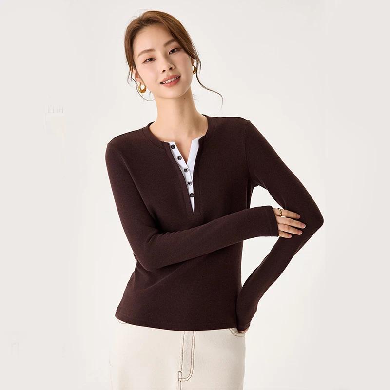 【西西吖】秋冬时尚修身打底衫DJT1825