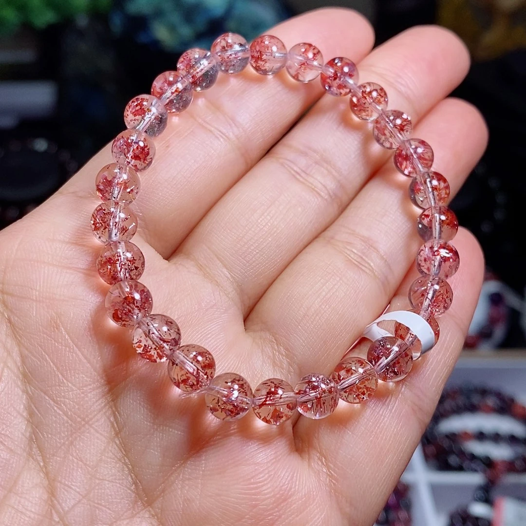 水晶未镶嵌手链金草莓