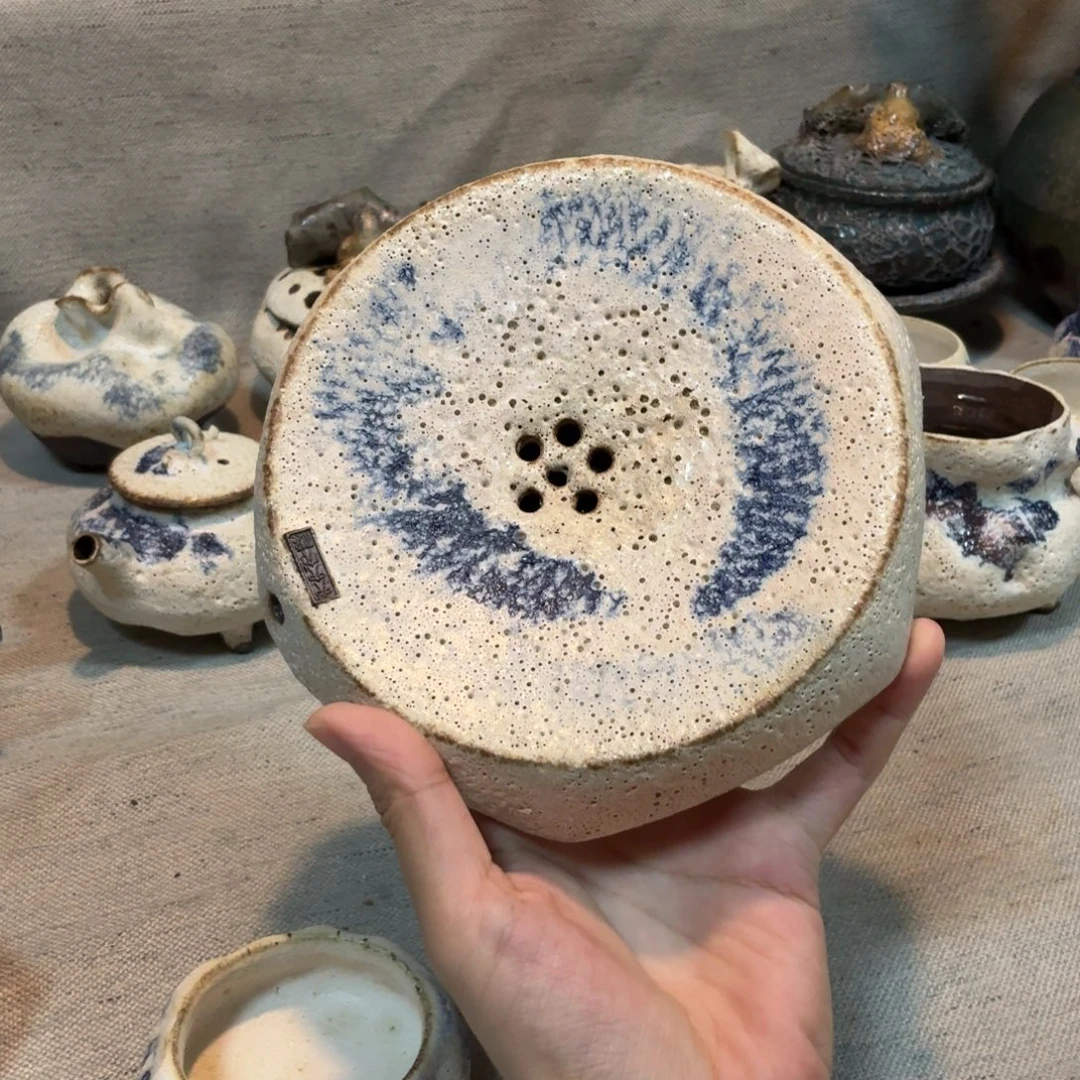 粉引六方单壶一只一只