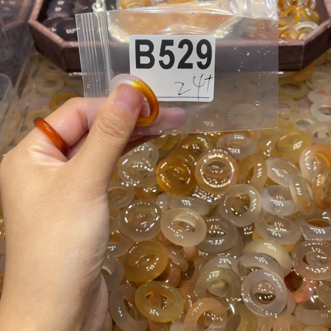 玛瑙/玉髓未镶嵌戒指529