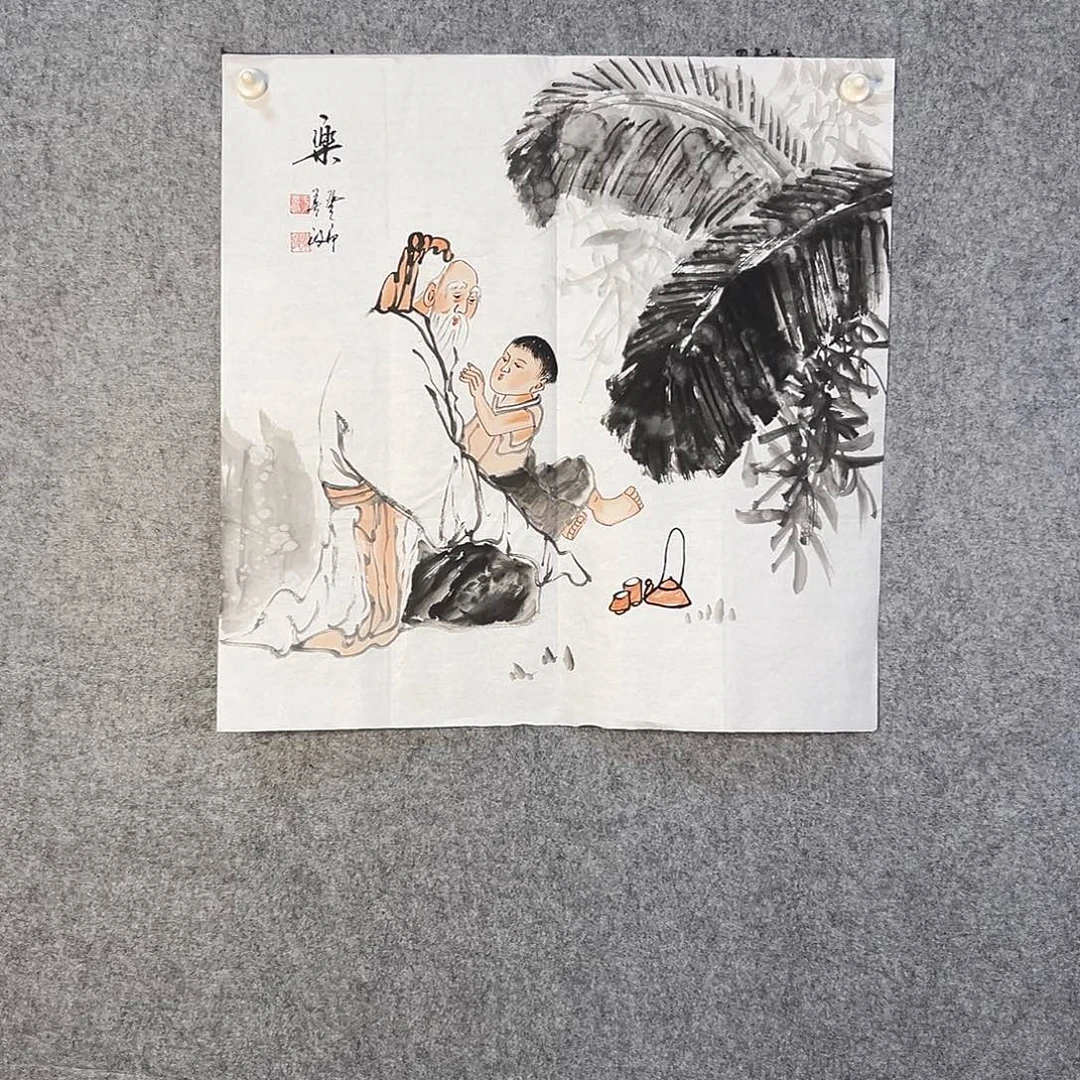 国画633 花鸟是在花间集和花盆的