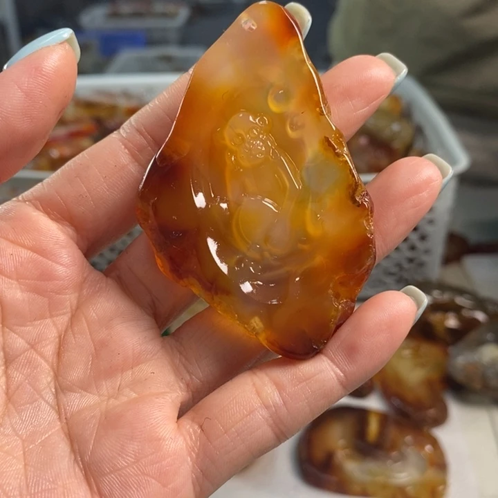 玛瑙/玉髓未镶嵌吊坠(不含链)