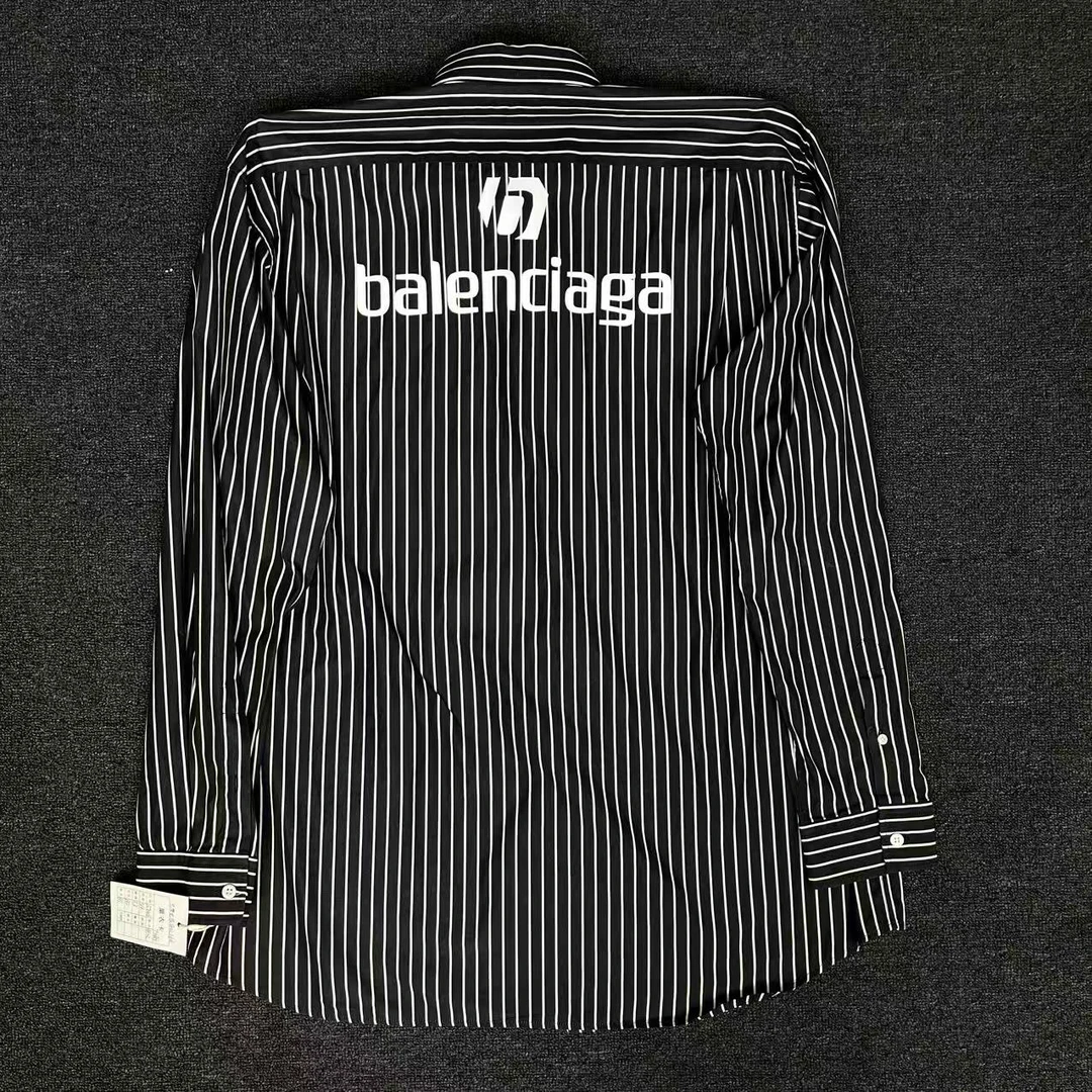 99新 Balenciaga/巴黎世家 条纹衬衫39码