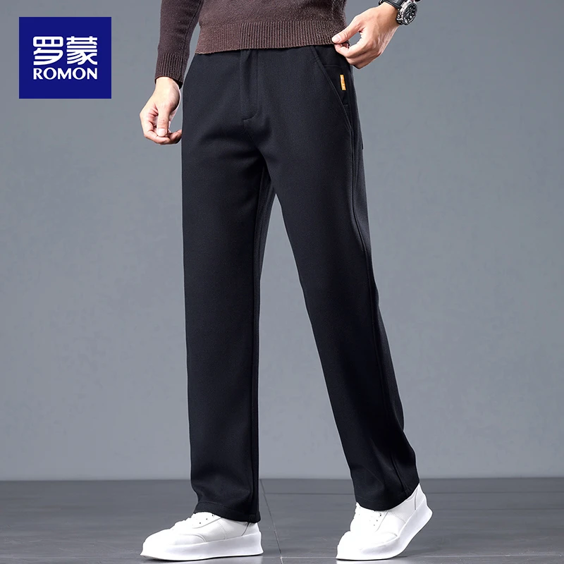 罗蒙2025春夏新款中老年爸爸款男士休闲裤宽松直筒商务男款裤子