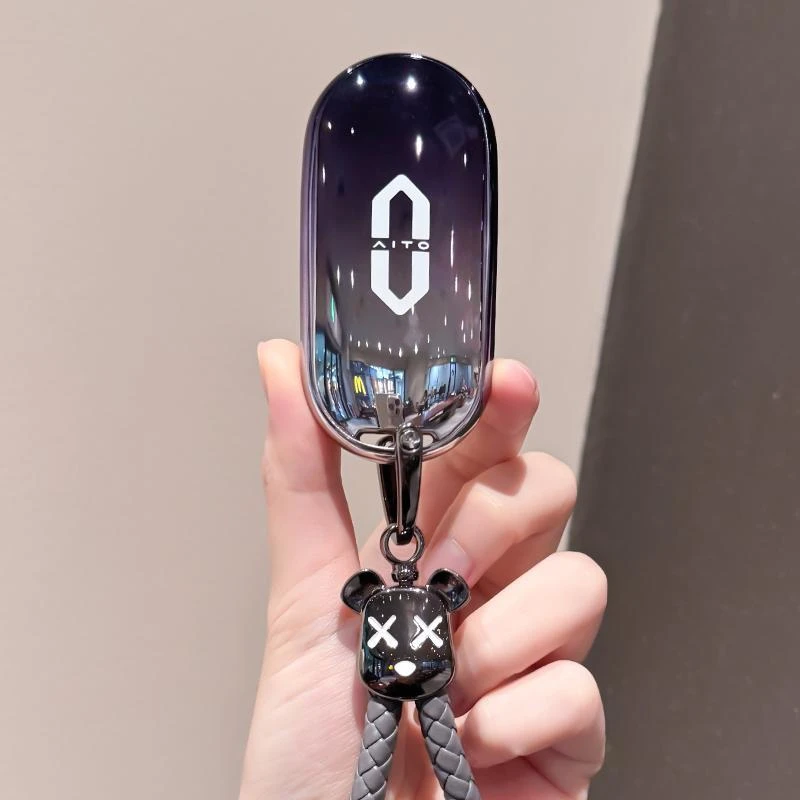 专用AITO赛力斯问界M7钥匙套华为M5金康M9网红女士汽车包扣保护壳