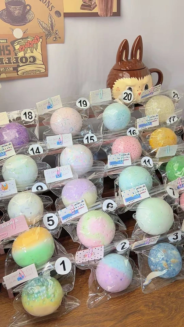 【屿心手作】解压6cm大球手作球超脆声控