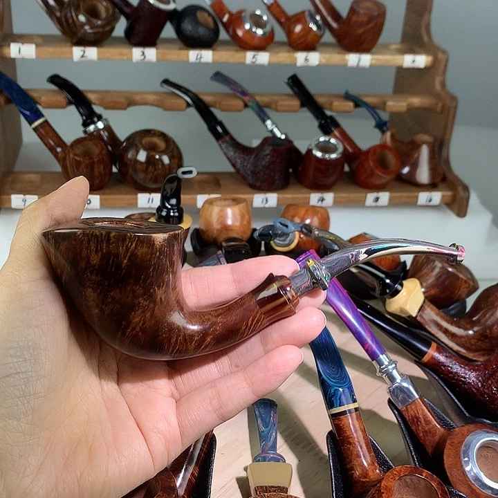 丶***卄石楠木大号角烟斗