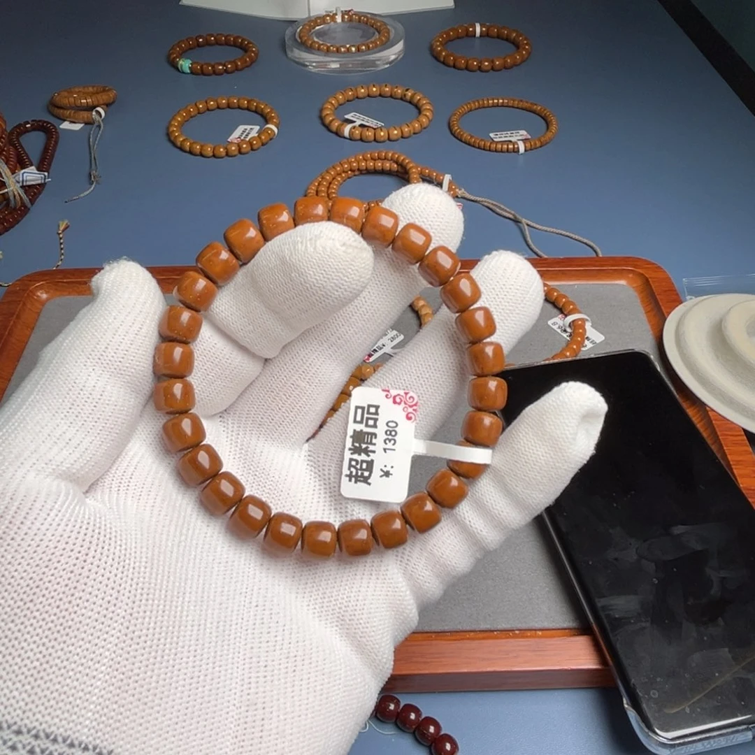 紫金鼠手串8.5尺超精品实心鼠