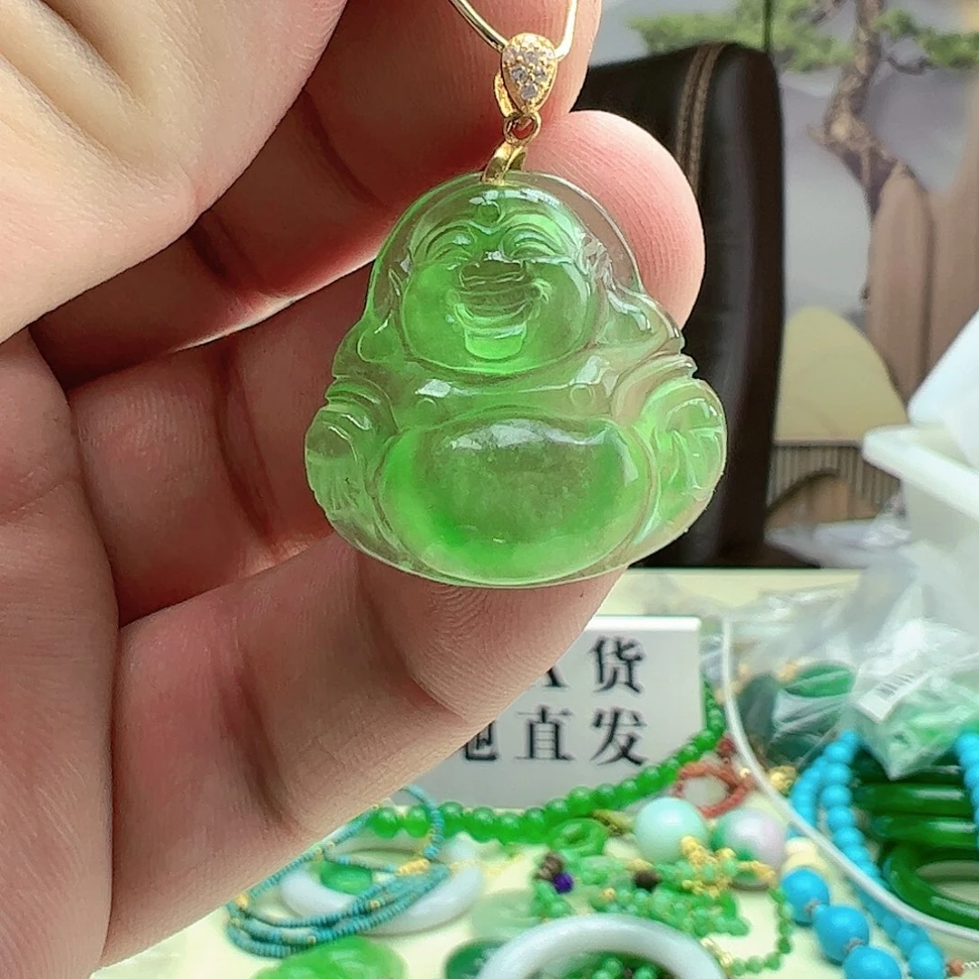 翡翠吊坠(赠链)银S925镶嵌