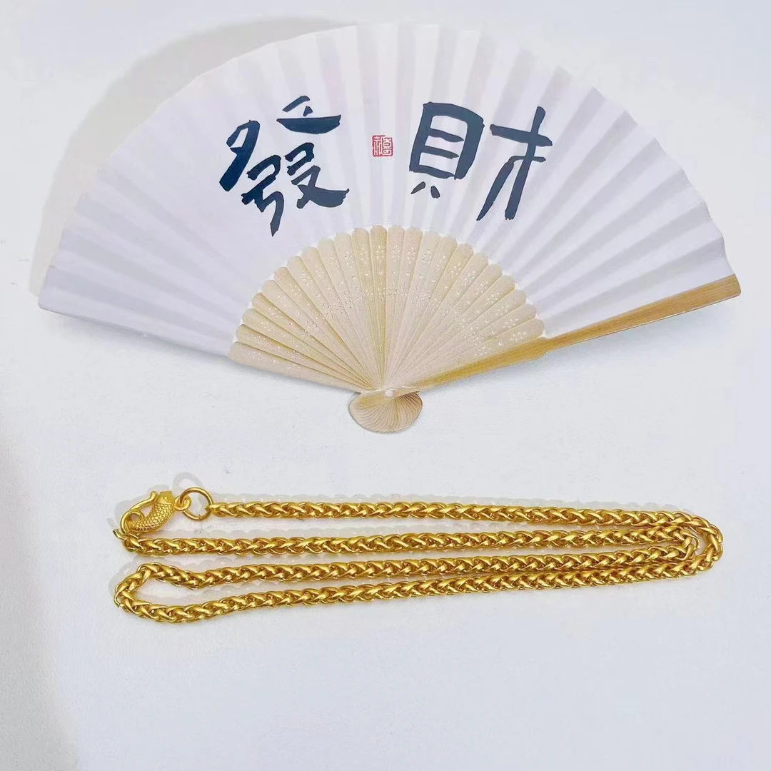 合金项链 【超精工鲤鱼扣项链】百搭时尚气质简约素款素款过年必备