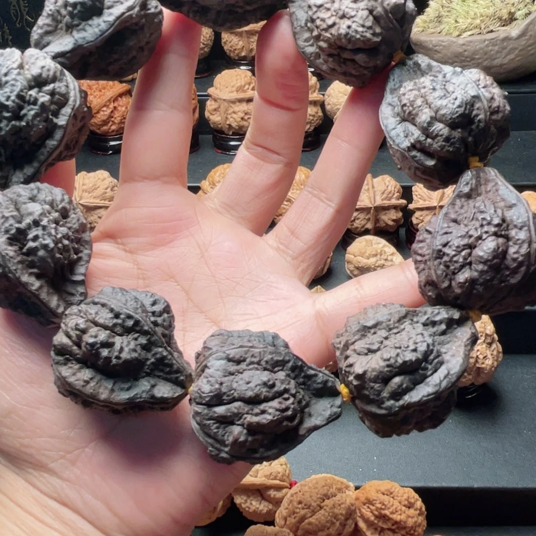 文玩核桃把件金蝉塔四……