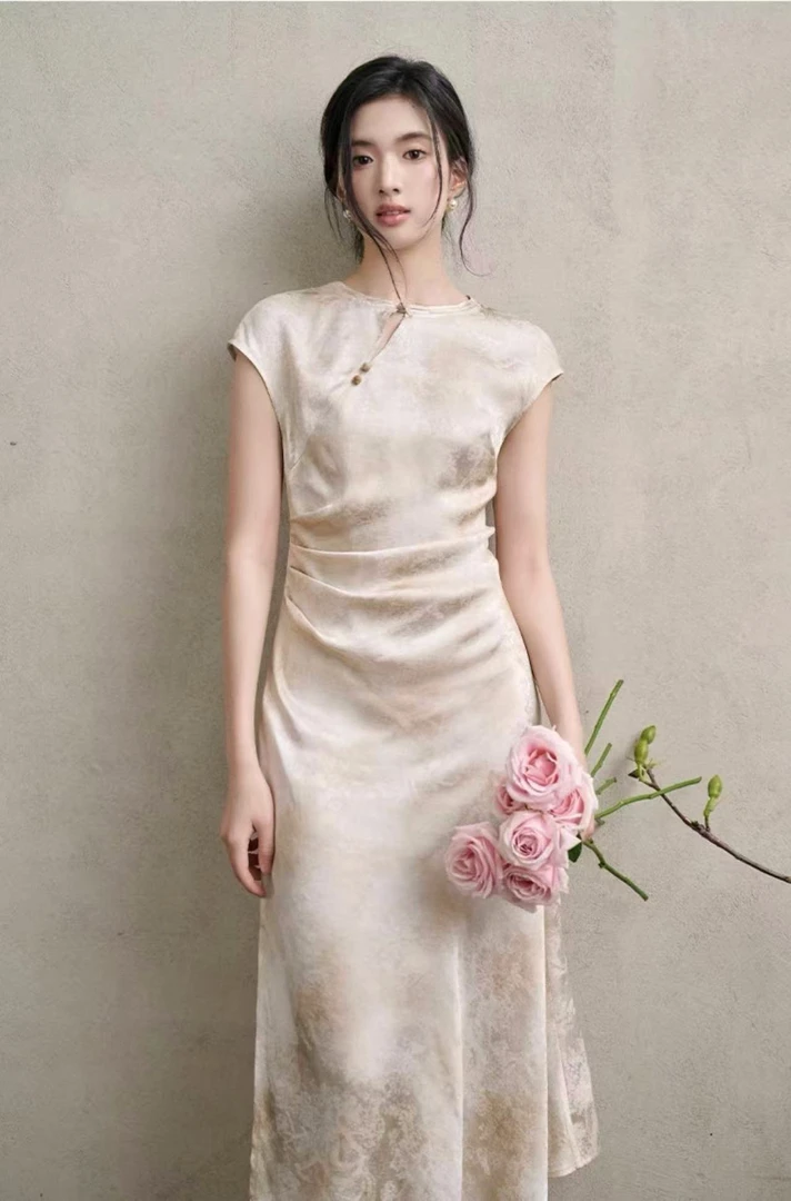 (D001-D020)新款夏款显瘦气质甜美连衣裙