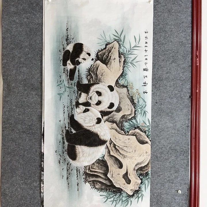 国画手绘国画吉祥三宝