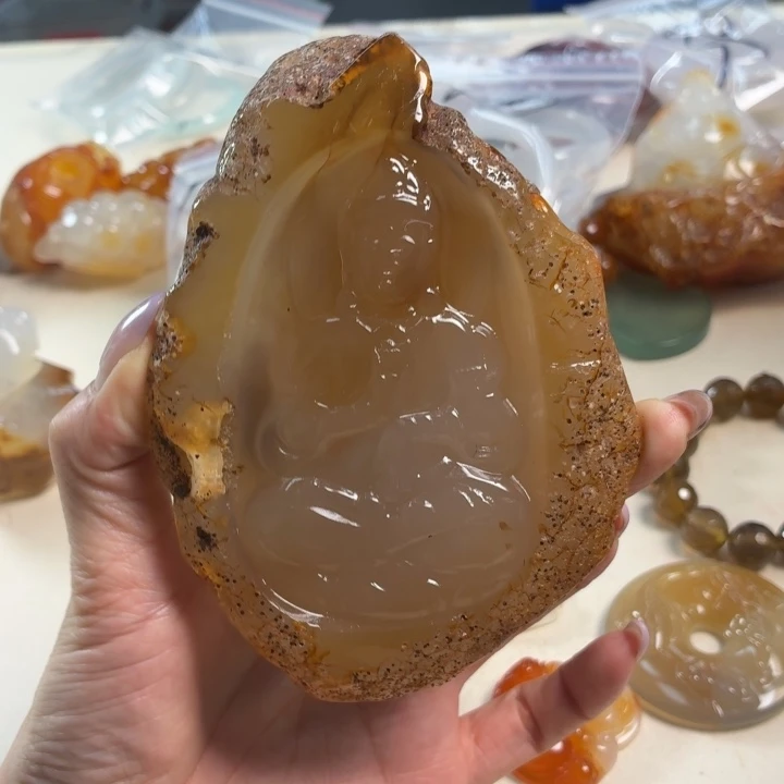 玛瑙/玉髓未镶嵌吊坠(不含链)