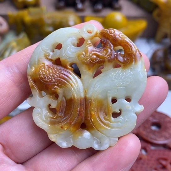 蛇纹石玉未镶嵌颈饰07