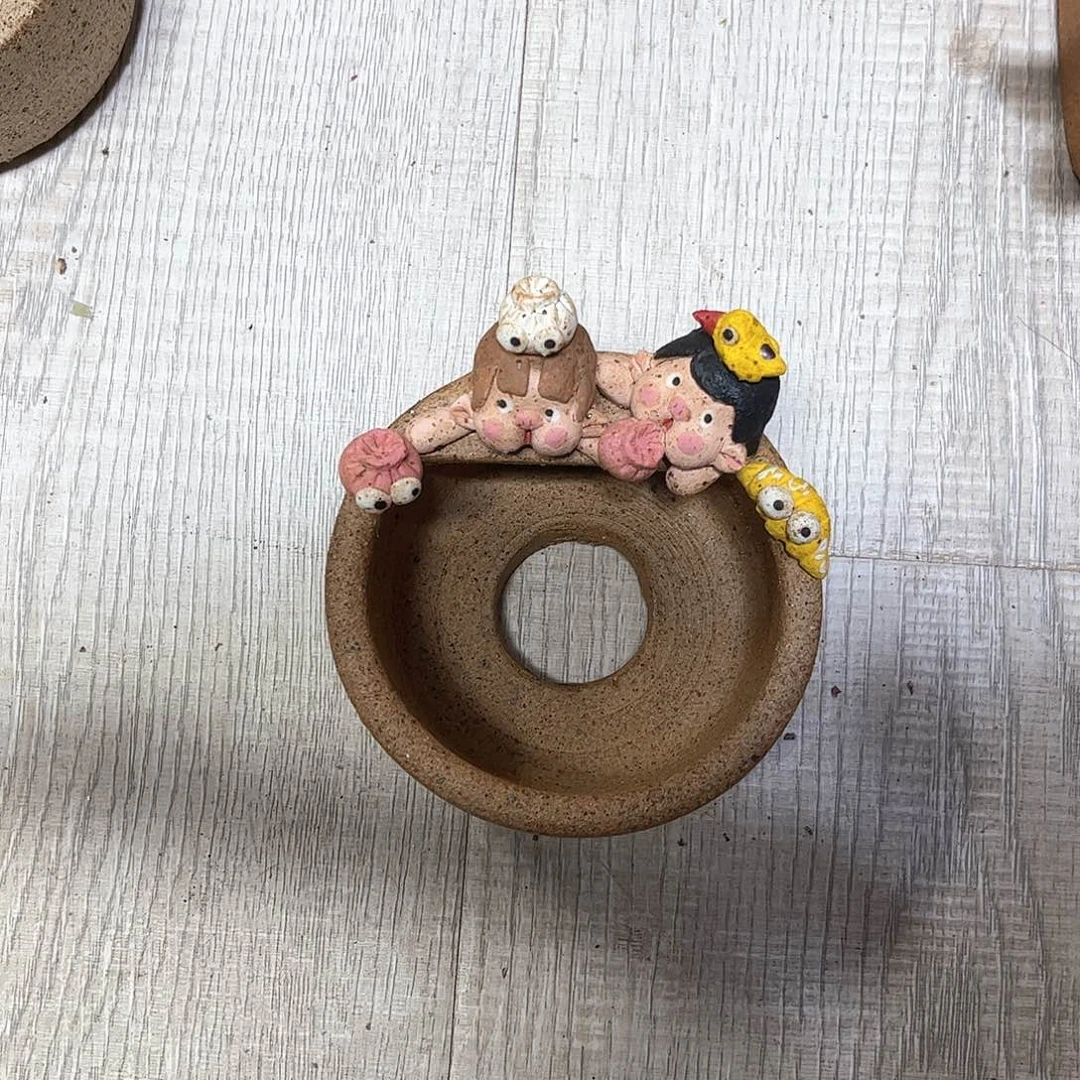 泥塑不**鱼古镇炻陶瑕疵