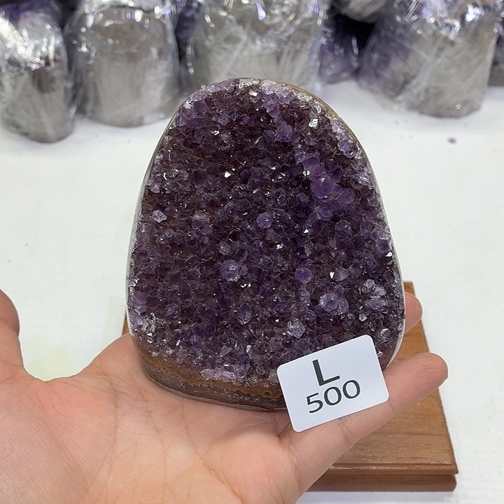 水晶未镶嵌摆件天然紫水晶