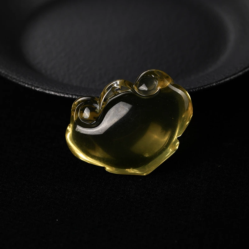 【连广电专属】黄水晶如意吊坠-lgd030-（多样性发货）