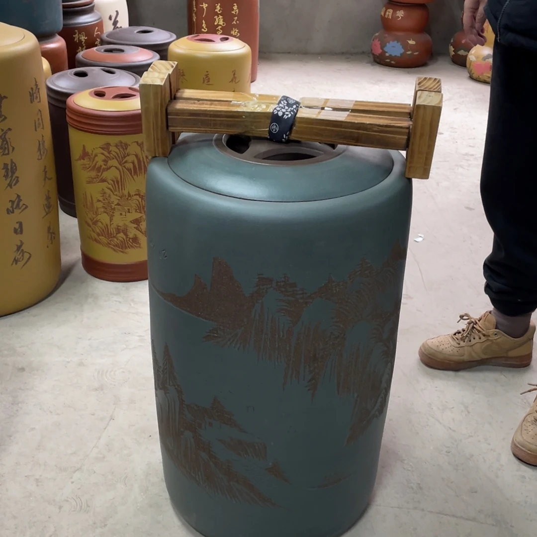 宜兴原矿紫砂茶叶罐