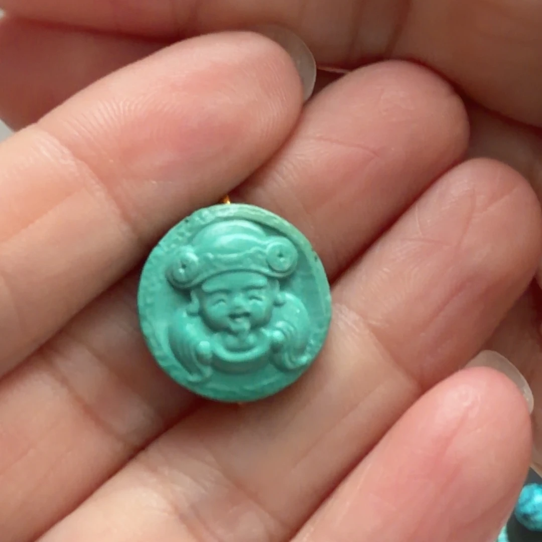 绿松石未镶嵌颈饰