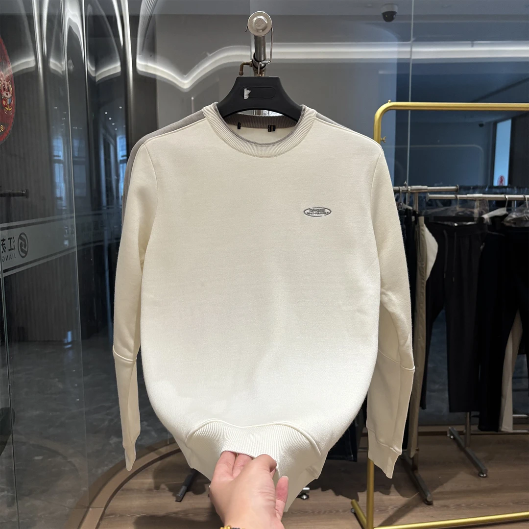 【H家】超暖羊毛混纺！秋冬厚款男士时尚简约加绒加厚针织衫毛衣秋季