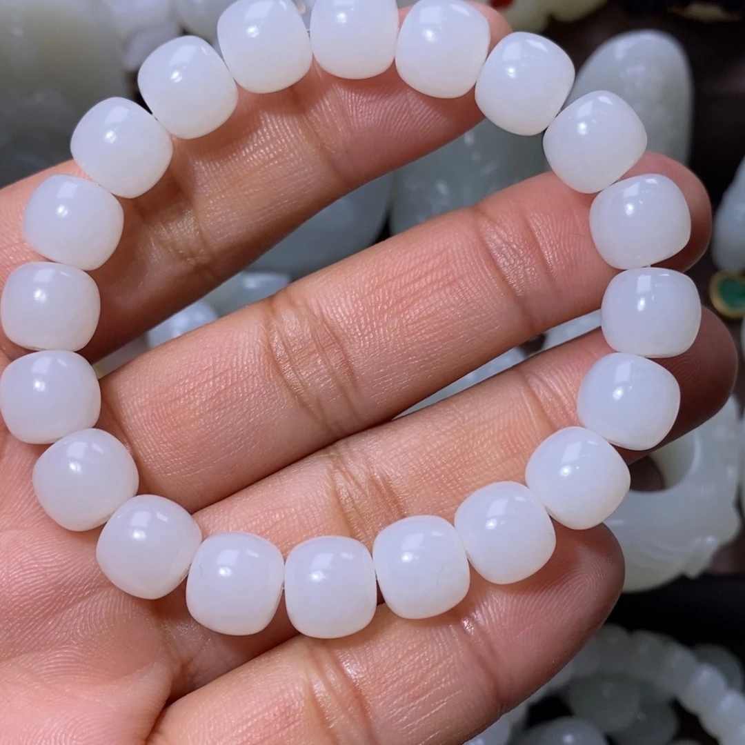 和田玉手串未镶嵌