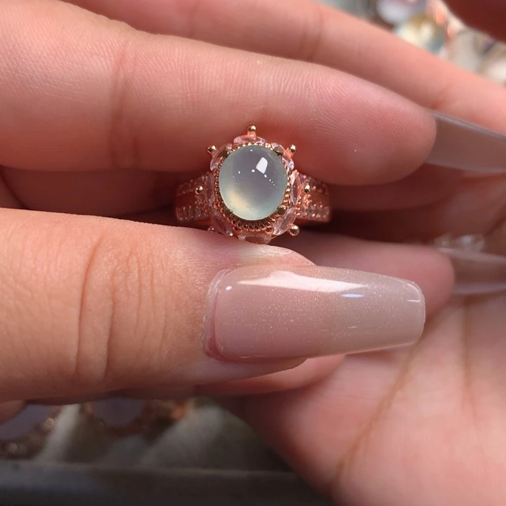 翡翠未镶嵌戒指戒指