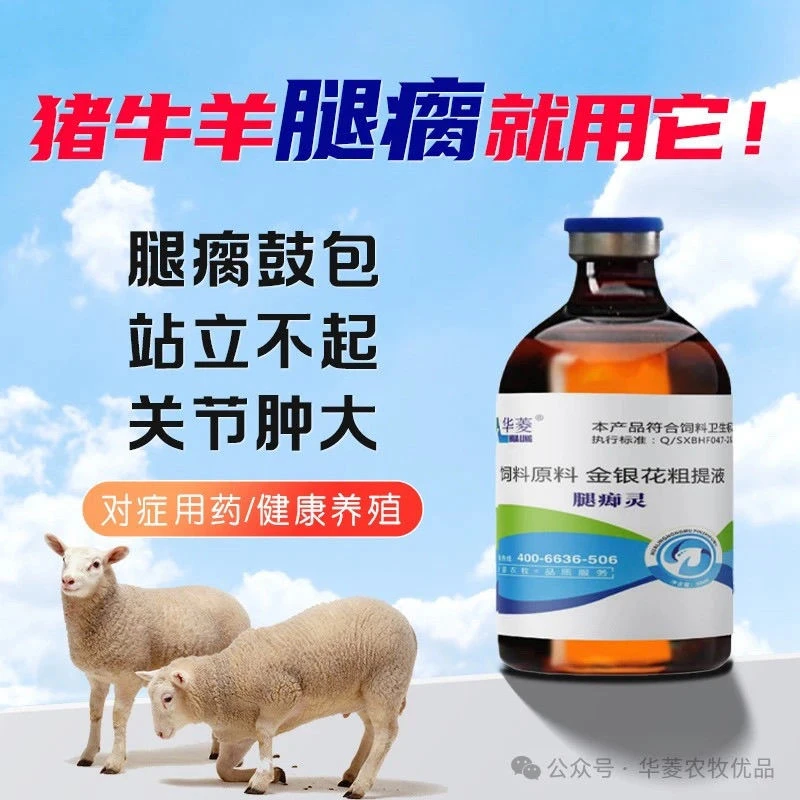 腿瘸一针灵猪用链球菌站立困难腿瘸腿肿兽药兽用牛羊关节痛针剂L商品图