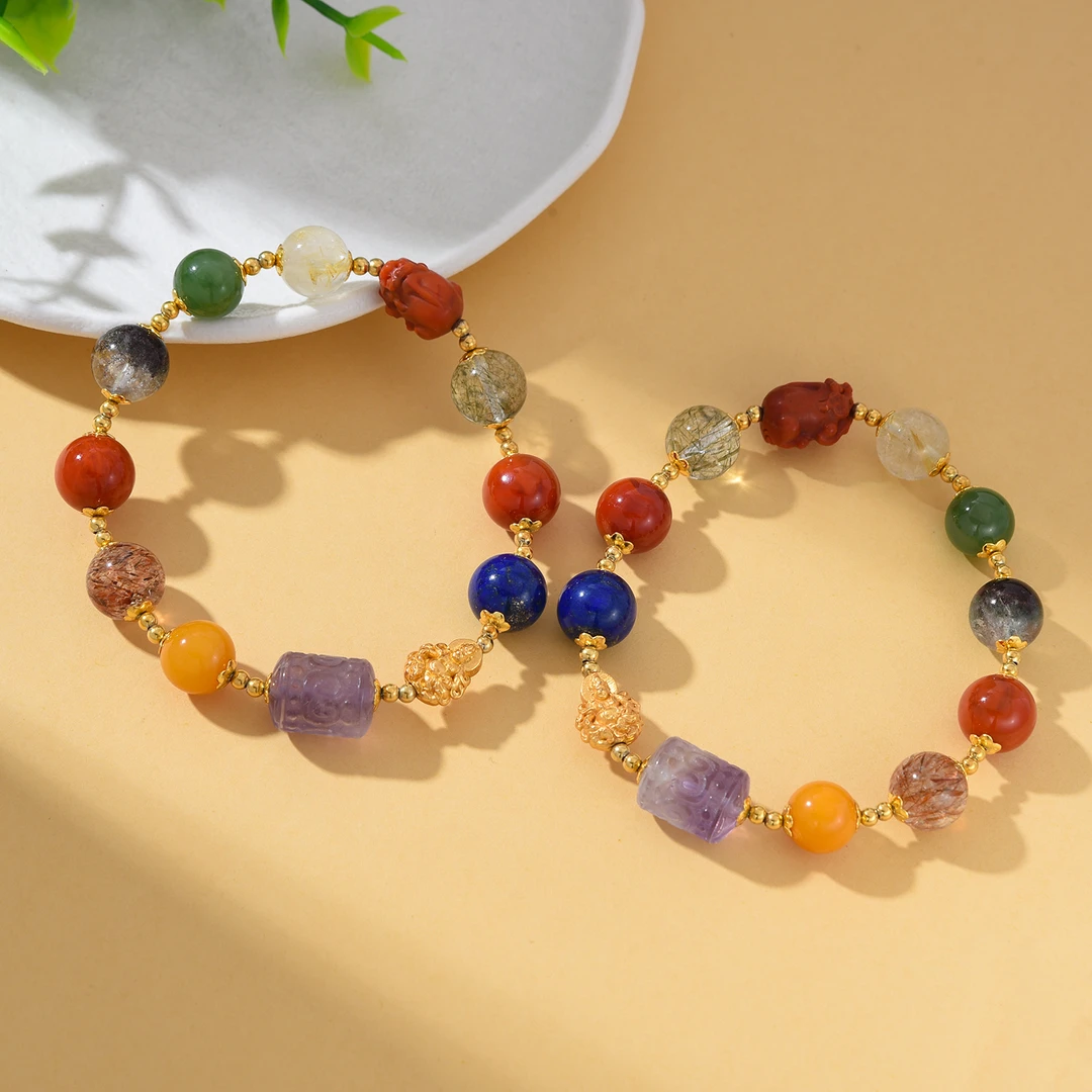 【婉葶珠宝】S925银-貔貅多宝手链（多样性发一）