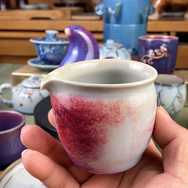陶瓷公道杯玉石釉
