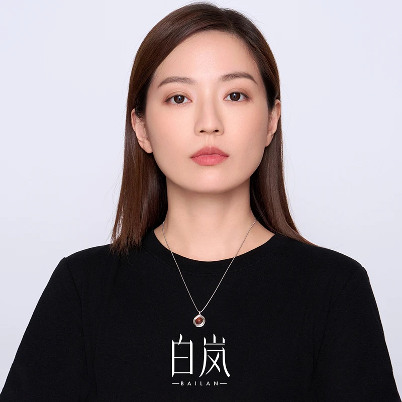 【7月上新】白岚观澜项链黄花梨首饰小众设计复古轻奢国风XL5503
