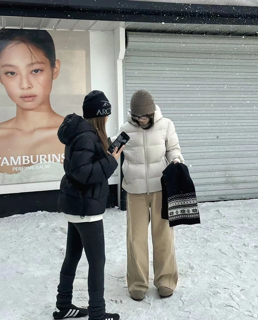 AW251062  秋冬泡芙五格三星95白鸭绒连帽短款羽绒服