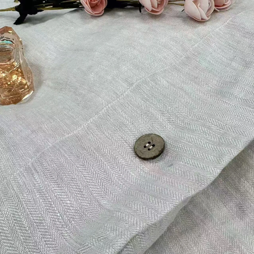 【21支鱼骨纹提花雨露麻】100汉麻雨露麻高品纱线细腻筋骨感套件