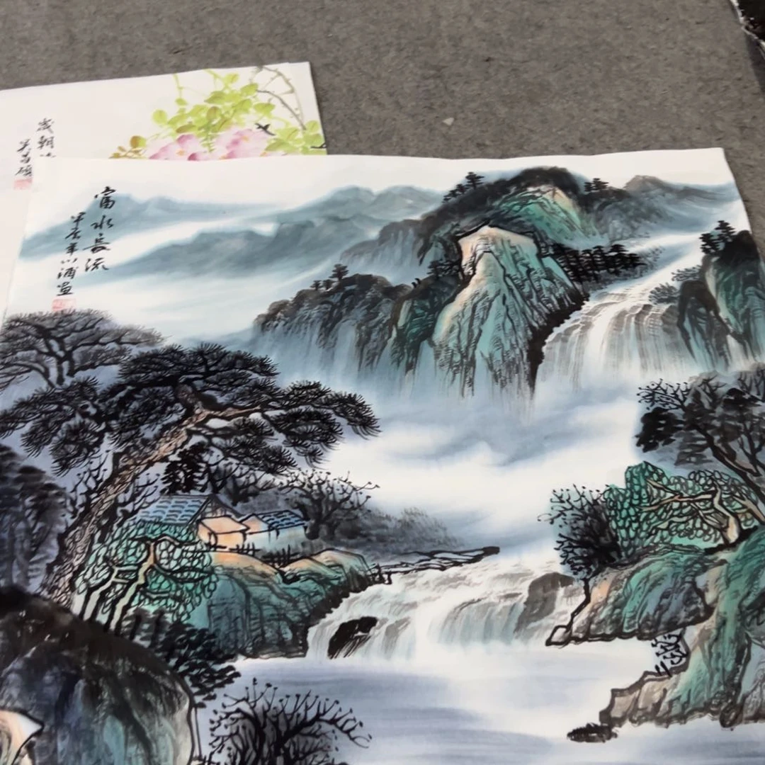 国画国画作品画心一张