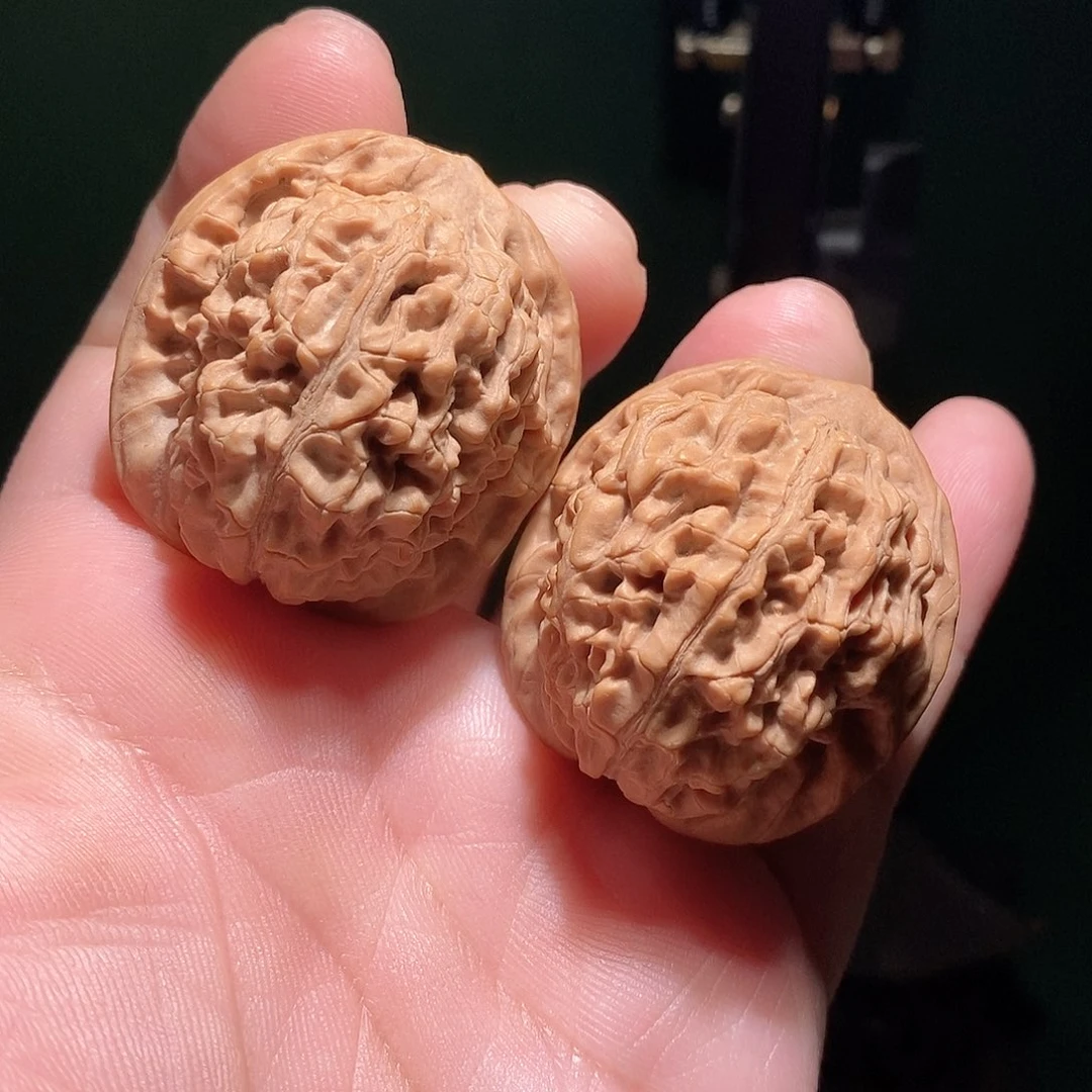 把件文玩核桃38莲花全品